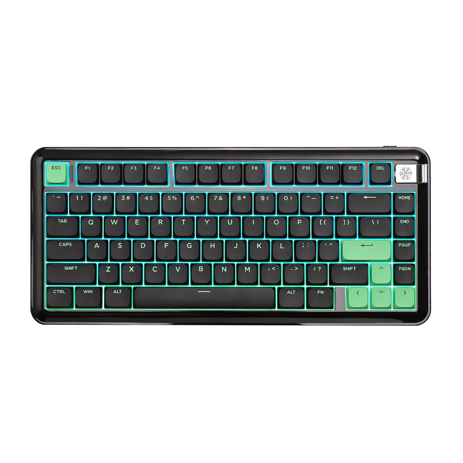 YUNZII L75 Wireless Mechanical Keyboard, 75% Portable Low Profile Slim Keyboard, Gasket Custom RGB Gaming Keyboard for Mac/Win