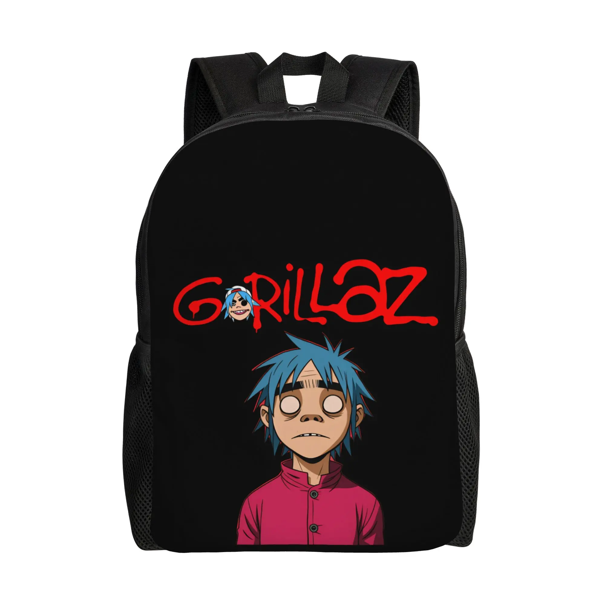 

Gorillazs Anime Rock Band Backpack College Backpacks Teen Funny School Bags Custom Breathable Rucksack