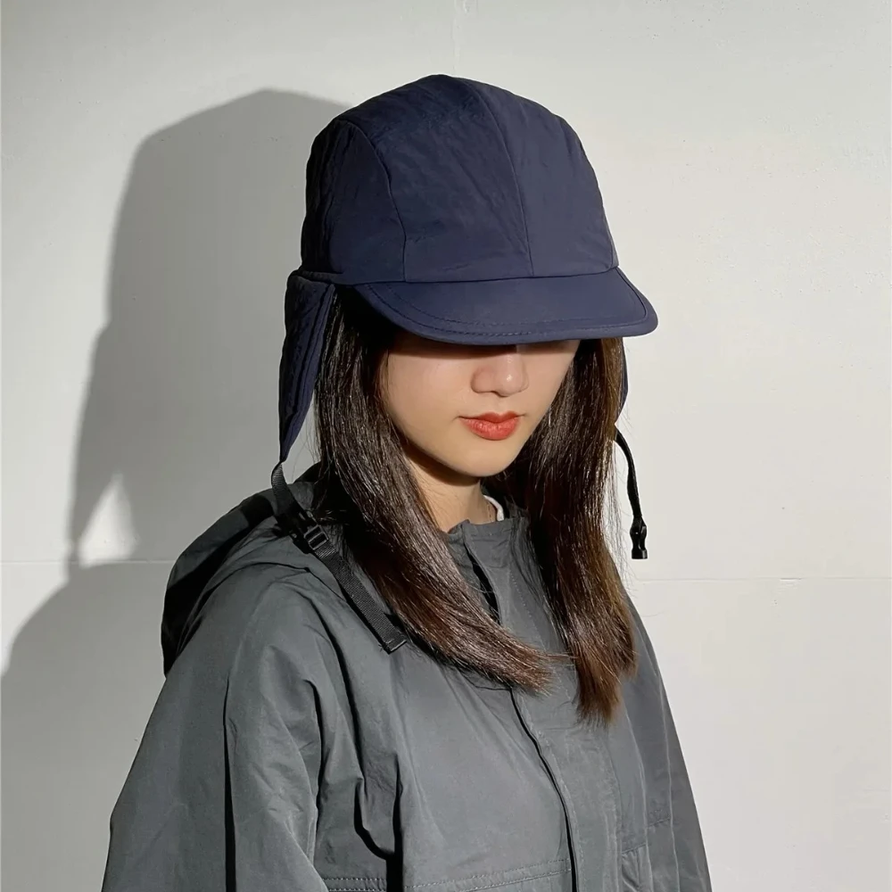 Russische Winter-Uschanka-Mütze für Männer und Frauen, wasserdichte Ohrenklappen-Trapper-Pilotenmütze, Bombermütze aus verdicktem Fell