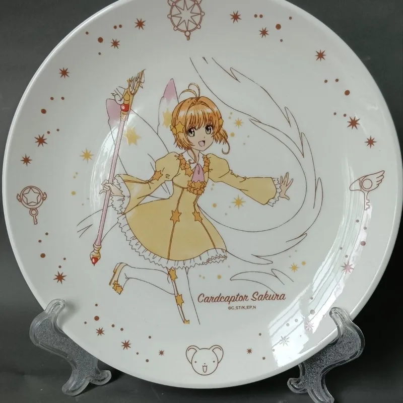 

Card Captor Sakura Cardcaptor Sakura Cute Cartoon Ceramic Tableware Kawaii Animation Peripheral Dinner Plate Dessert Plate Gift