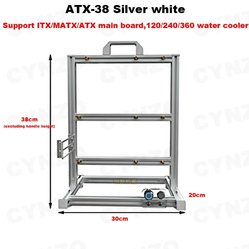 EATX ATX Gamer Cabinet Rack ITX MATX Open PC Case Frame DIY Water Cooler Desktop Computer Aluminium Creative Tower Gaming Modding