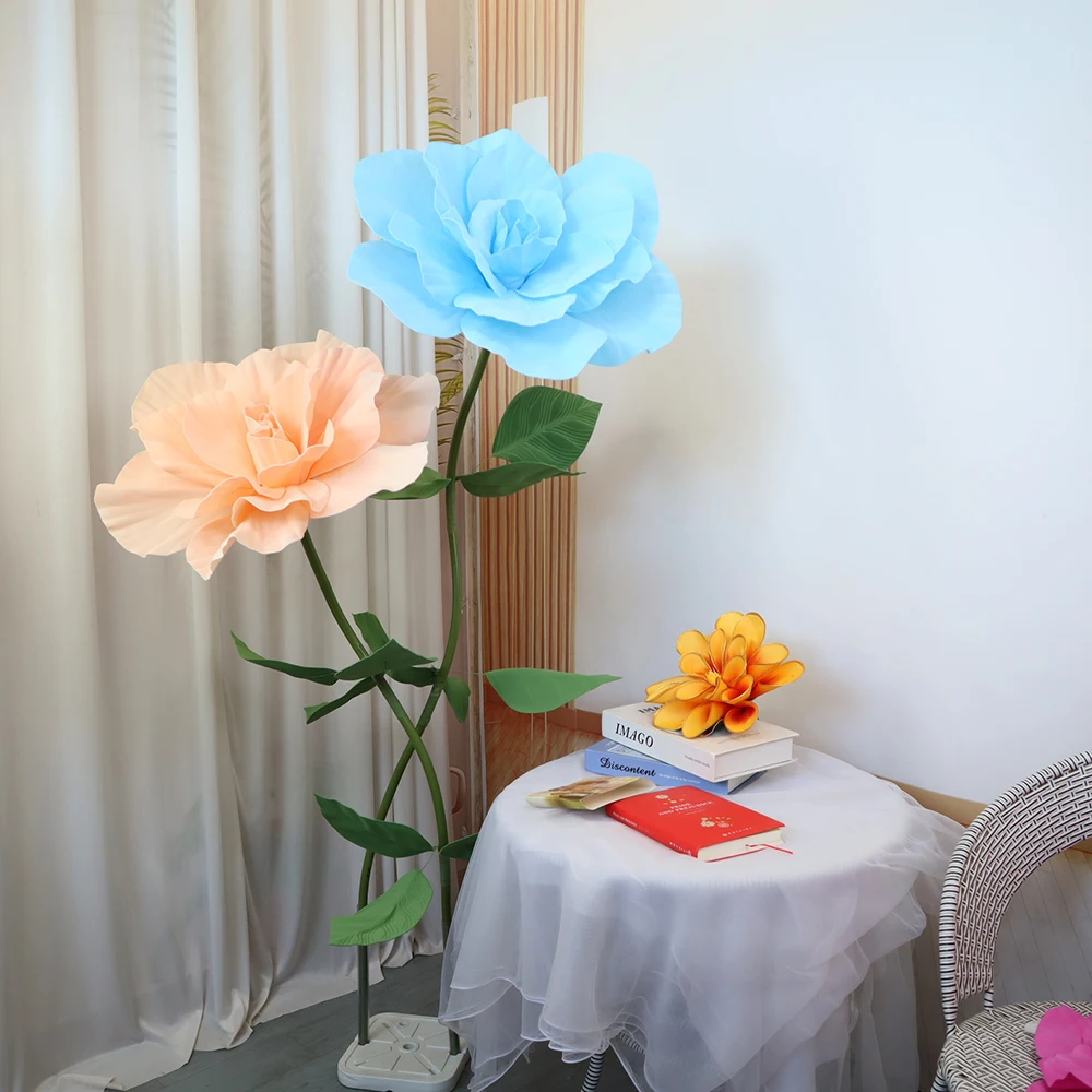 Artificial Large PE Foam Rose Flower Bouquet Modern Home Decoration Photographic Props Party Supplies Natural Preserved Flowers