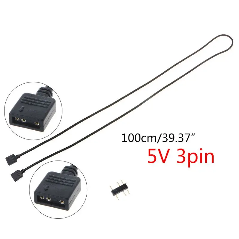 

RGB Splitter Cable 5V 3Pin Adapter Cable Computer CPU Fan Splitter Connector Hub