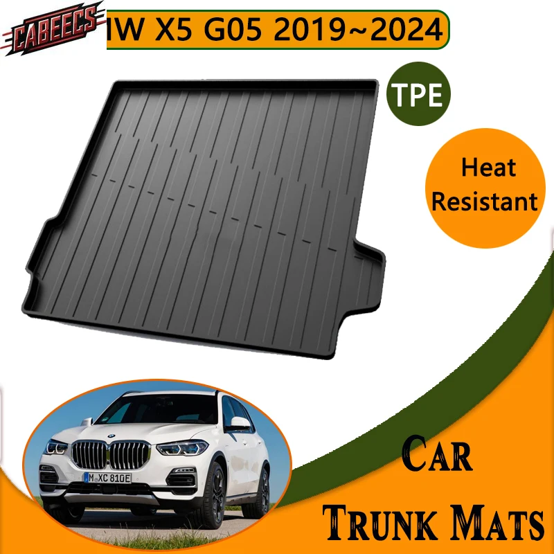 

Для BMW X5 G05 G18 2019-2021 2022 2023 2024 Автомобильный коврик для багажника, водонепроницаемый ковер, подушка против царапин, аксессуары для хранения