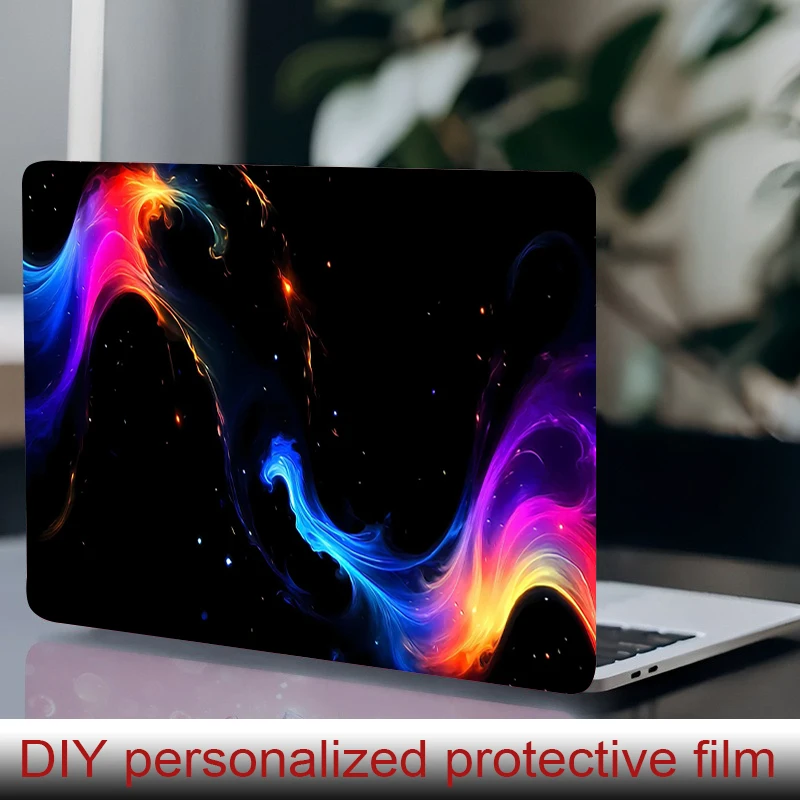 

2 laptop stickers Streamlined Honeycomb Pattern Protective film, DIY scratch resistant sticker