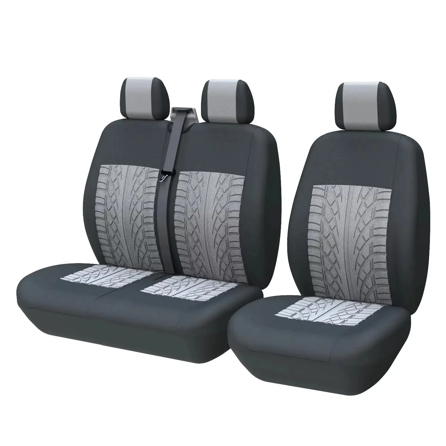 1 + 2 housses de siège de voiture couverture de matériau élevé pneu en Fiber de Polyester pour pour pour Mercedes Vito W639 pour Ford Transit
