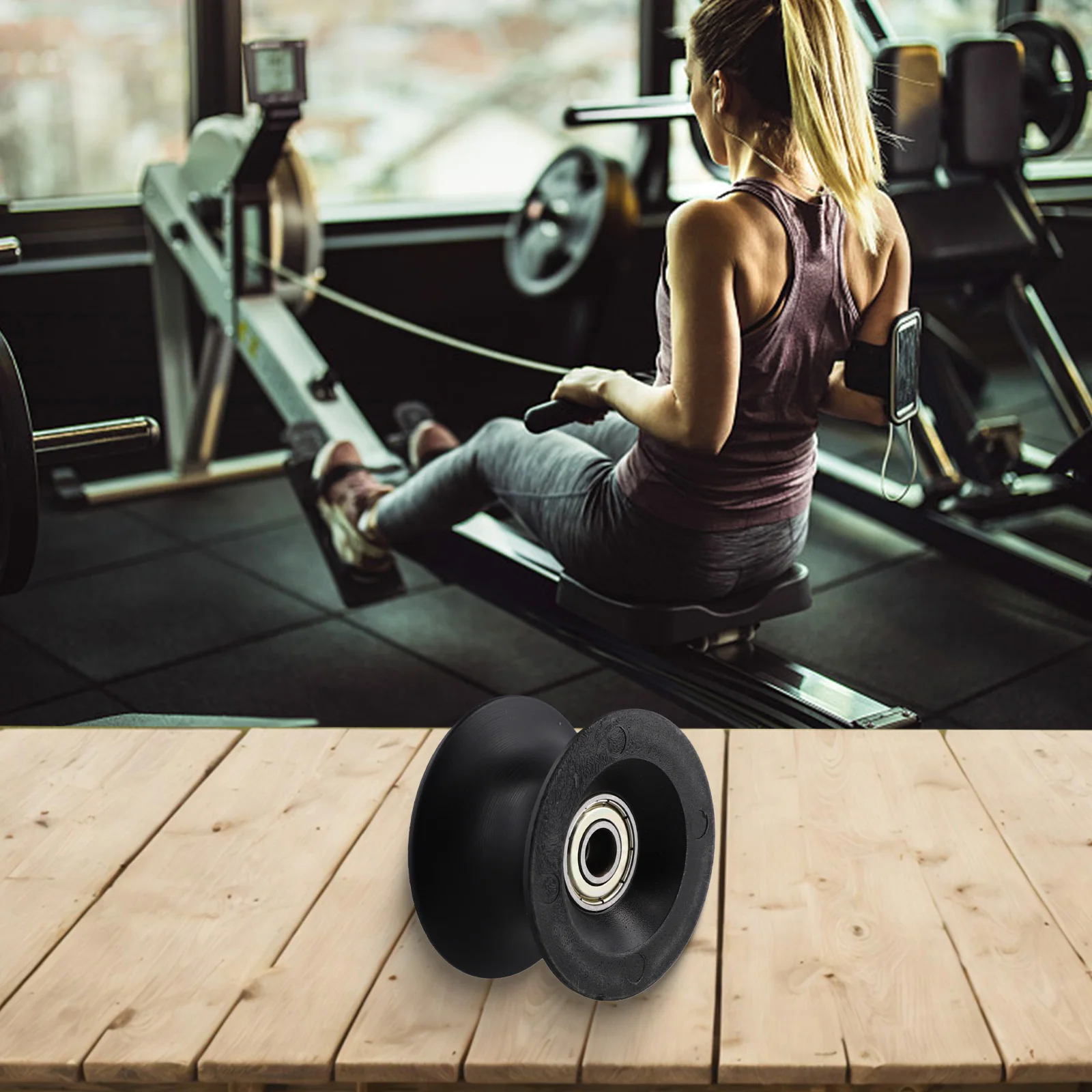 

Аксессуары для тренажерного зала Шкив Шкив для велотренажера Высокопрочный пластик Длительный срок службы Нейлон и сталь Материал