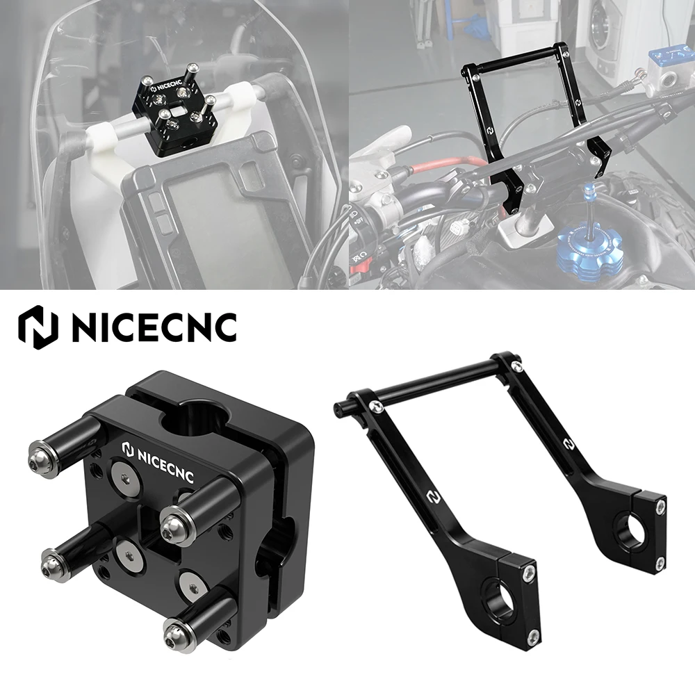 

NICECNC For KTM 690 SMC R 690 Enduro R SMCR Husqvarna 701 Enduro SM GPS Navigation Roadbook F2R Laba7 Mount Bracket 22-28MM