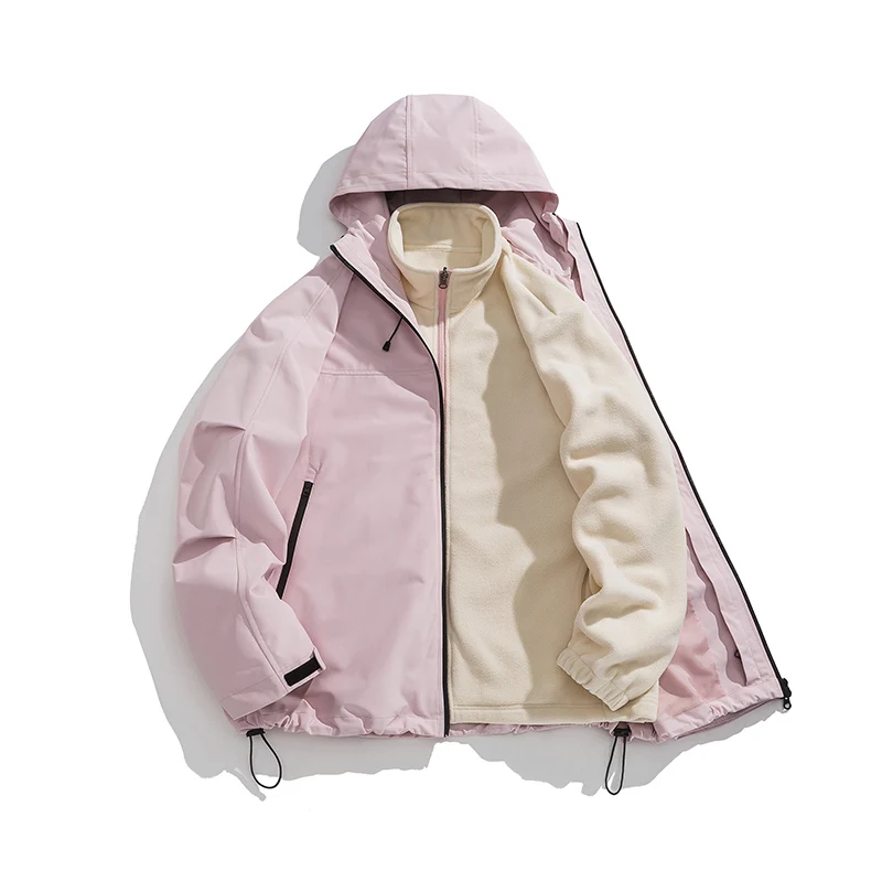 ARC Storm Jacket Autumn and Winter Detachable Three-in-one Plus Fleece Jacket Super Warm Simple Trend Waterproof Storm Jacket