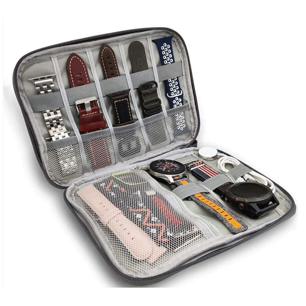 1ck Watch Bands Storage Bag Nylon Watch Band Organizer Bag Carrying Case Travel Watch Straps Carrying Bag Pouch for Watch Band
