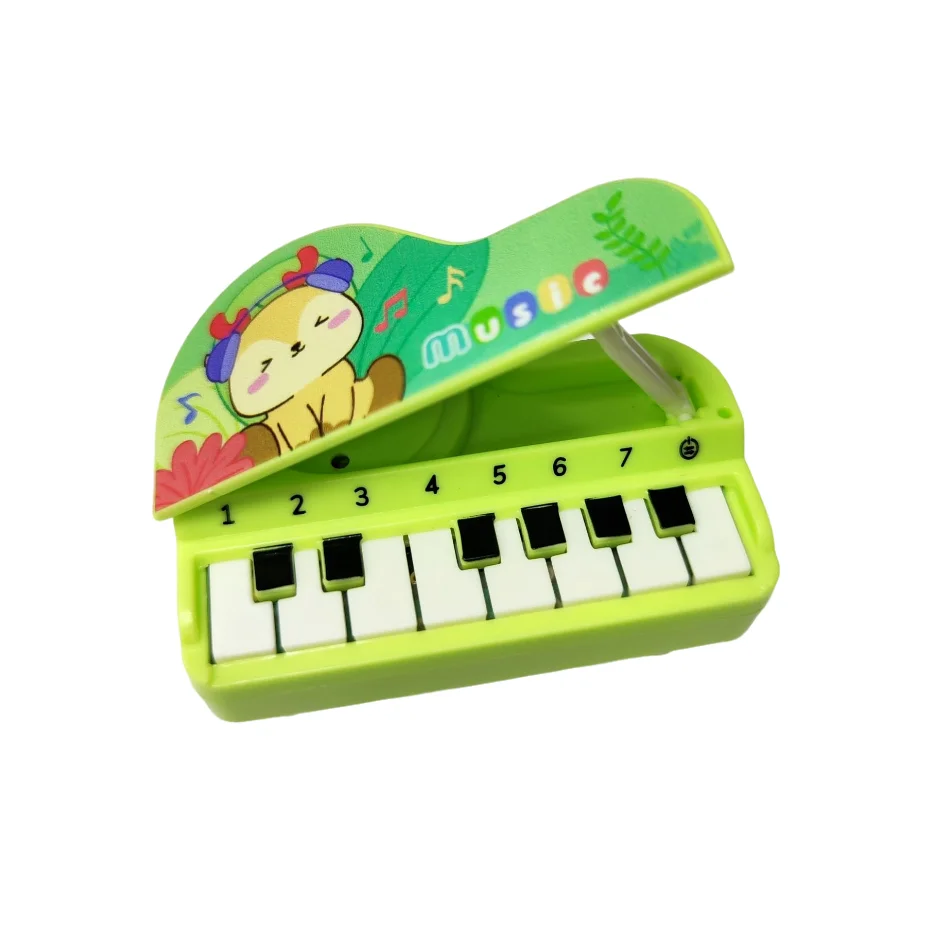 Mini Kawaii Portable Musical Instrument Toy Piano Keychain Electronic Keyboard Key Ring Gifts For Children