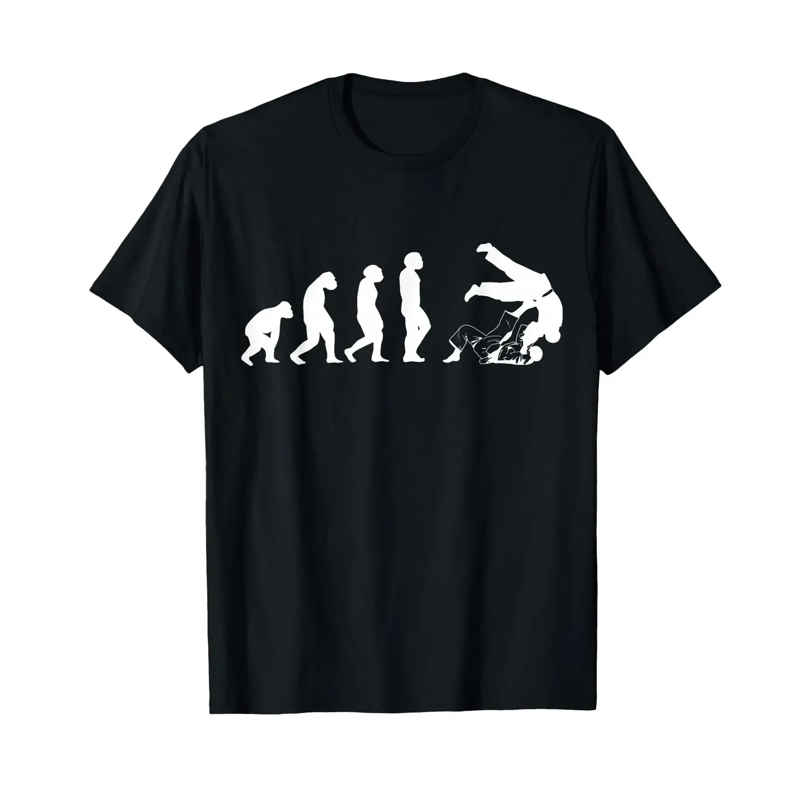 T-shirt décoratif rétro Judo Evolution Cool Judoka, vintage, légèrement délavé, mode homme, vêtements graphiques de créateur, streetwear