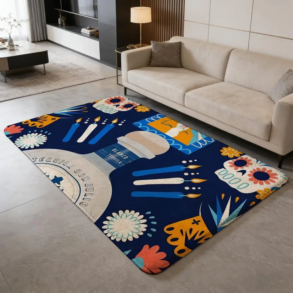 Liquor - D-Don J-Julio Floor Mat Soft Flannel Entrance Door Mat Non Slip Absorbent Bathroom Bedroom Floor Rug