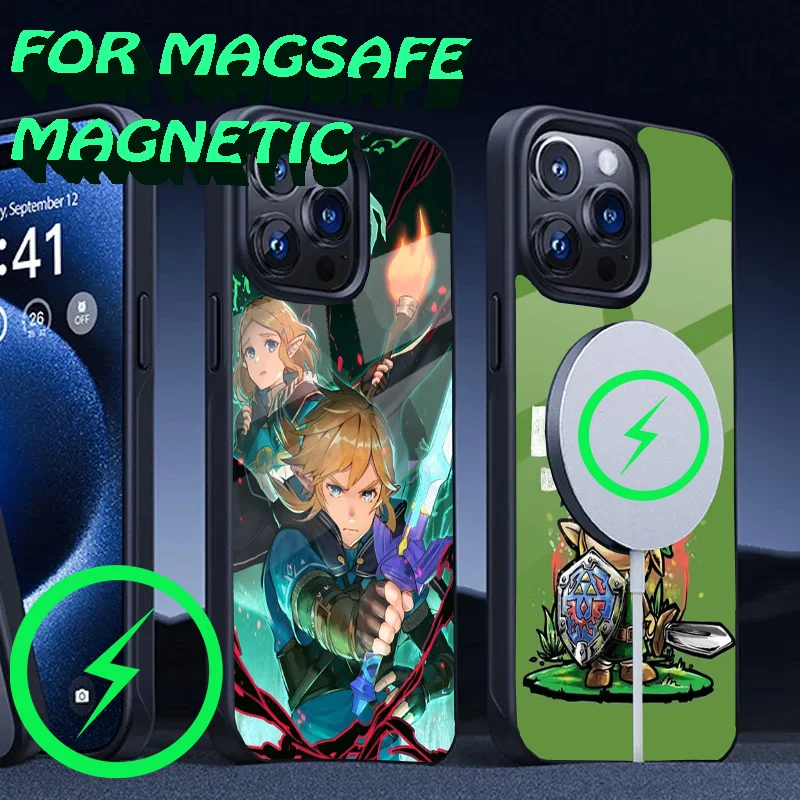 The L-Legend of Z-Zeldas Phone Case For iPhone 16,15,14,13,12,11,Plus,Pro,Max Mini Magsafe Magnetic Wireless Charging