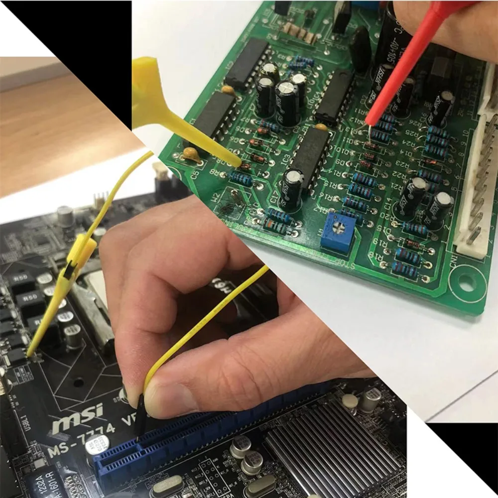 Test Clips Multimeter Test IC Test Claw Mini Aircraft Test Hook IC Spring Hook Mini SMD Test Clips Logic Analyzer