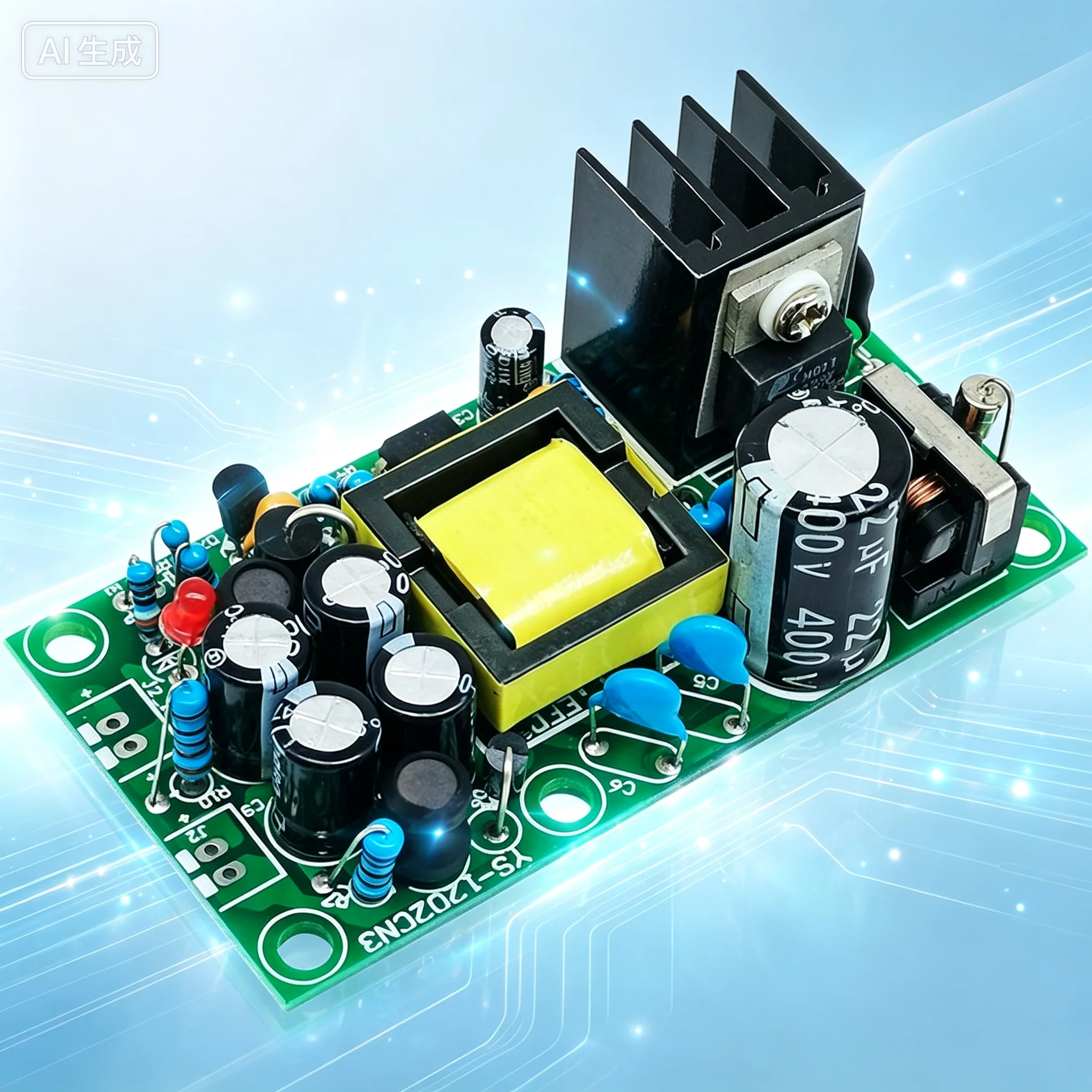 Power Module for AC-DC Isolated 220V to 12V1A 5V1A Dual Output