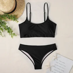 Sexy High Waist Bikini 2023 New Suspender Swimsuit Women's Suit Split Swimsuit Summer Bikini