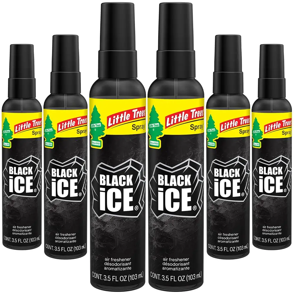 

Спрей-освежитель воздуха для автомобиля или дома с длительным ароматом, освежающий эффект в дороге, аромат Black Ice, упаковка из 6 штук