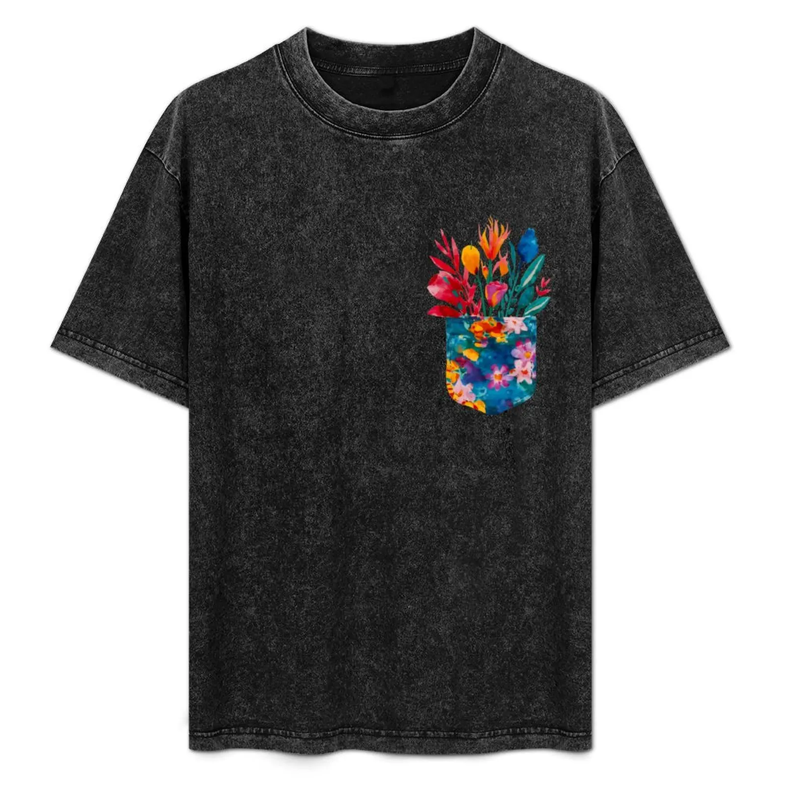 

Wildflower Pocket Cute Floral Pocket For Women flowers Lover Gift T-Shirt anime tshirt shirts men graphic