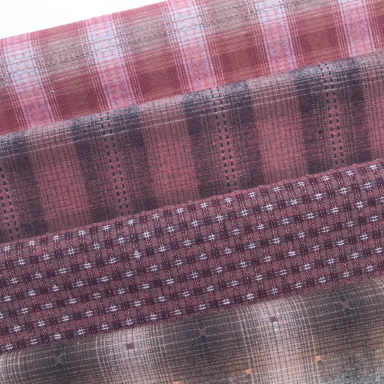 50*140cm Soft Small Plaid Japanese Yarn Dyed Cotton Quilting Fabric Handmade Purse patchwork  Tissue  Upholstery Sewing Fabric.