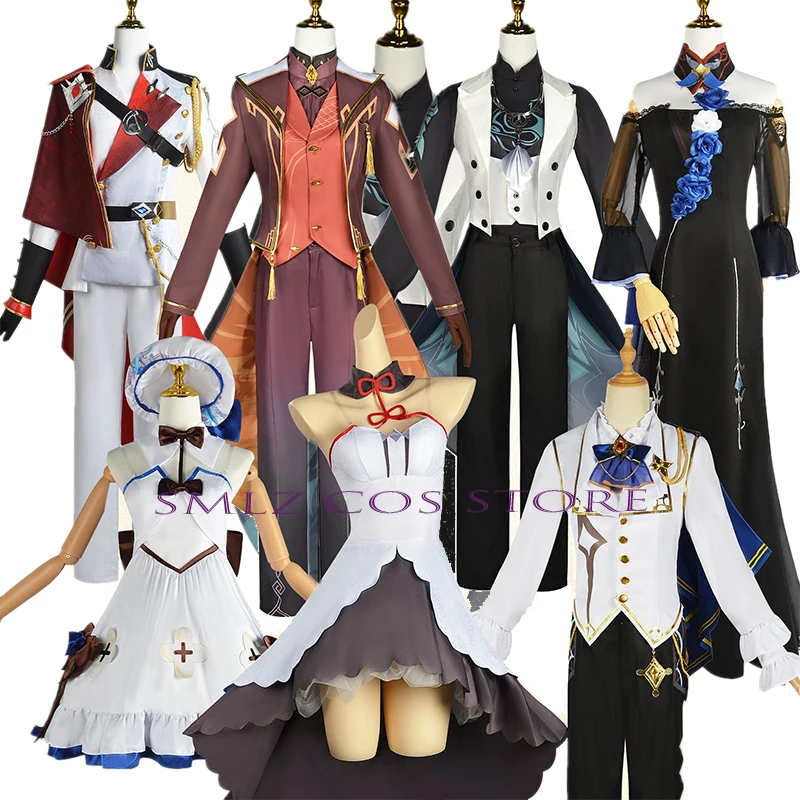 

Impact Symphony Xiao Cosplay Albedo Uniform Eula Cosplay Diona Dress Halloween Party Sing Perform Outfit for Women Men