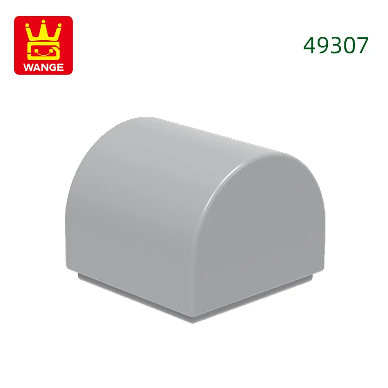 416 stks/partij 49307 1x1x2/3 Dubbele Gebogen Top Bouwstenen MOC Helling Accessoires Compatibel met baksteen Kinderen Speelgoed Geschenkdoos