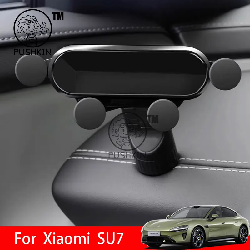 

Для Xiaomi SU7 2024 2025 2026 Автомобильный Стайлинг, держатель для мобильного телефона, крепление для вентиляционного отверстия, гравитационный кронштейн, подставка, авто модифицированные аксессуары