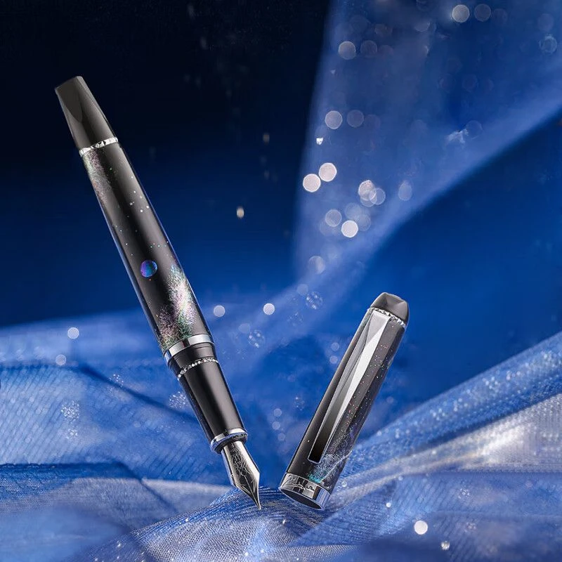 Picasso Super Soft Elastic Pen Tip Fountain Pens Unique Desiger 0.5F 0.7M Nib Calligraphy Pen Ink Converter Elegant Office Gift
