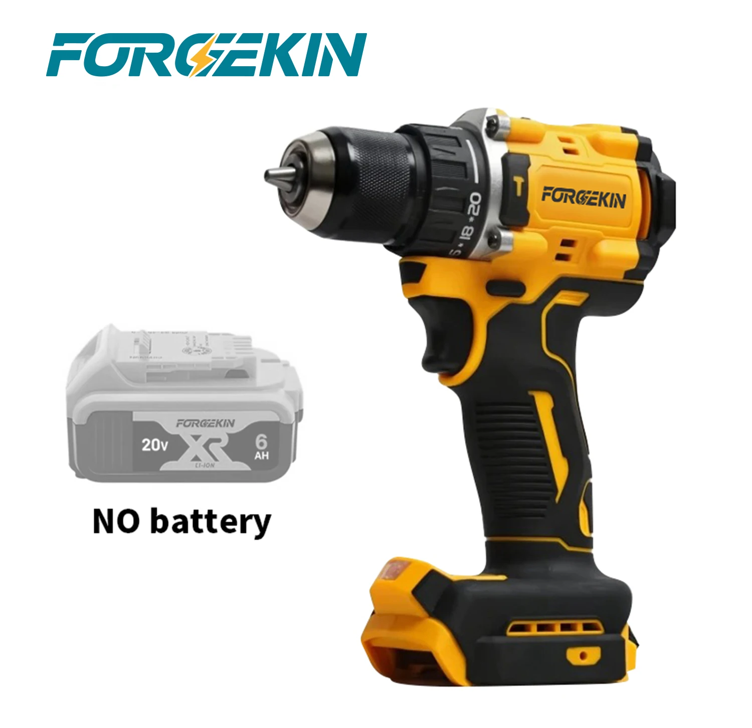 FORGEKIN DCD805 Brushless Impact Drill Cordless Screwdriver Multi-Function Hand Drill Power Tool For DeWALT 18V Battery pin