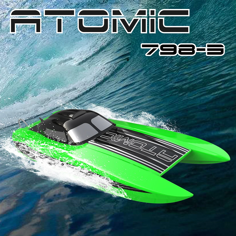 Volantex RC Boat Atomic SR85 80km/h 56mph High Speed Auto Roll Back Function All Metal Hardwares With battery 798-3 RTR