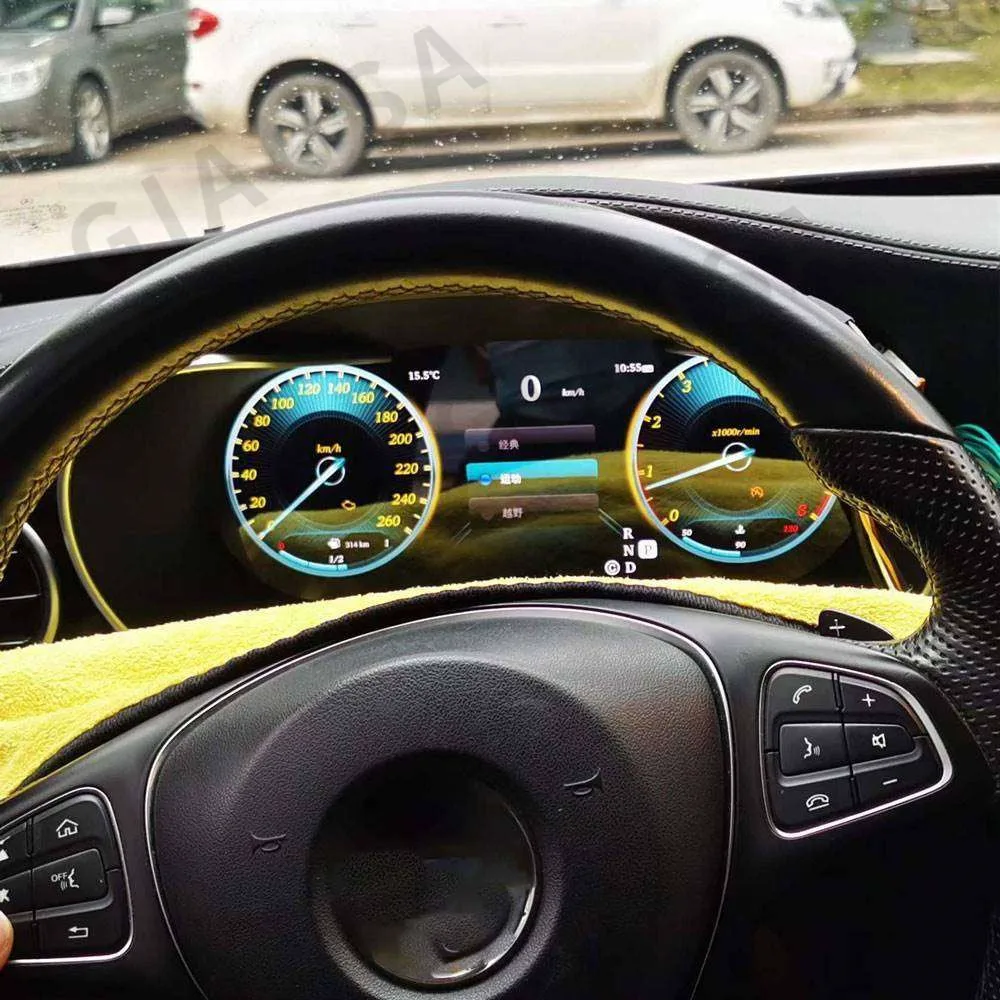 12.3 inch For Benz CClass GLC W205 W204 2011-2019 LCD Speedometer Car Digital Dashboard Instrument Cluster Pannel Display Player