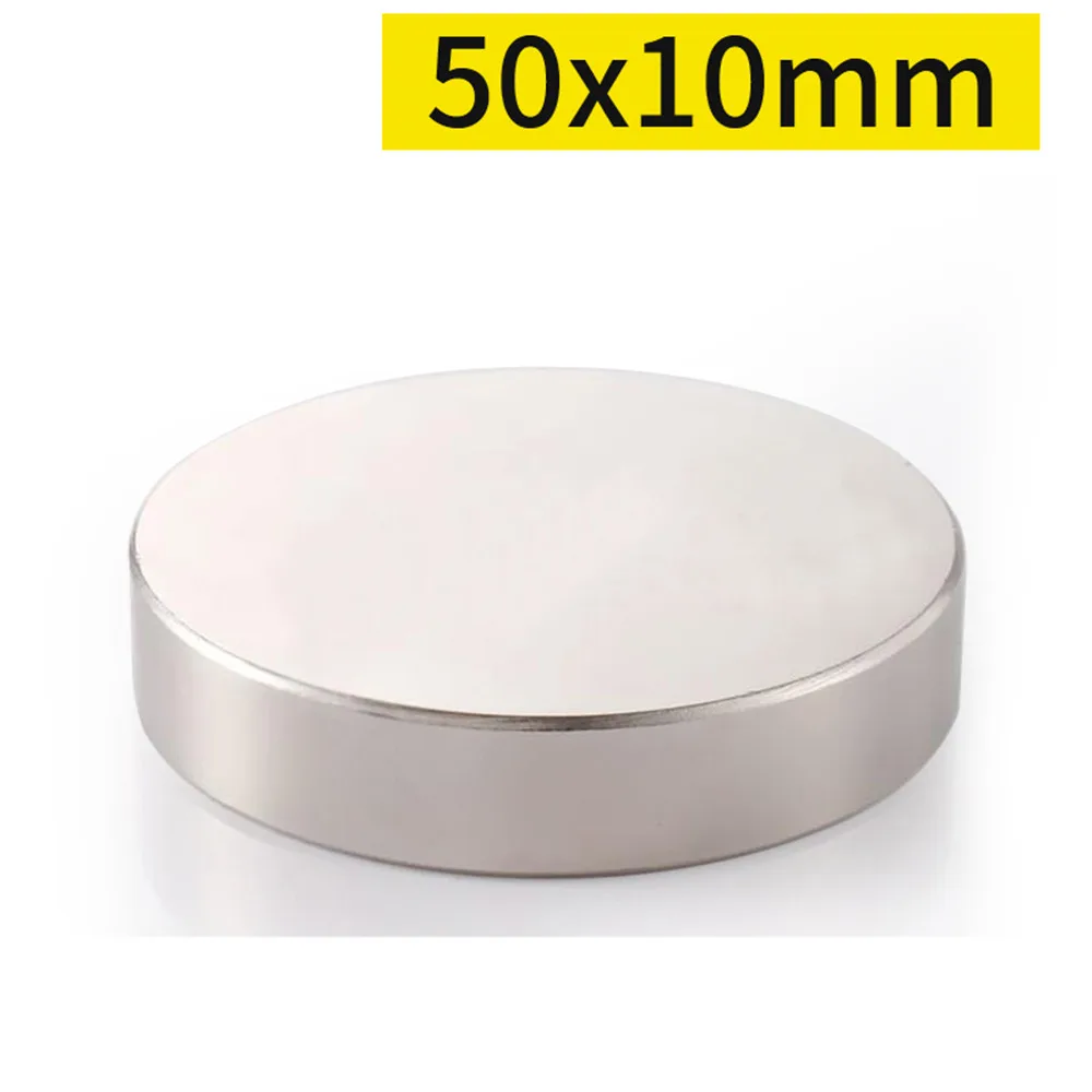 50x10 Round Neodymium Magnet 50mm x 10mm N35 NdFeB Super Powerful Strong Permanent Magnetic imanes 50*10