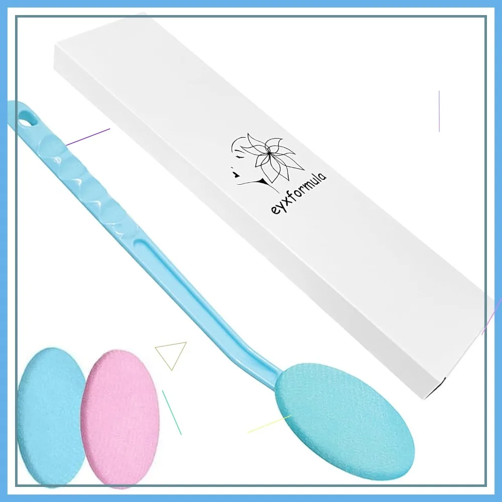 Long Handle Lotion Applicator for Back  Easy Self-Tanner & Sunscreen Tool with 2 Pads, Gift for Women, Men, Elderly
