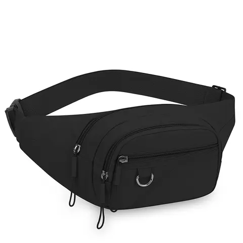 Waist Pack Women Nylon Waterproof Convertible Adjustable Strap Large Capacity for Outdoor Sports Daily Phone Essentials Storage