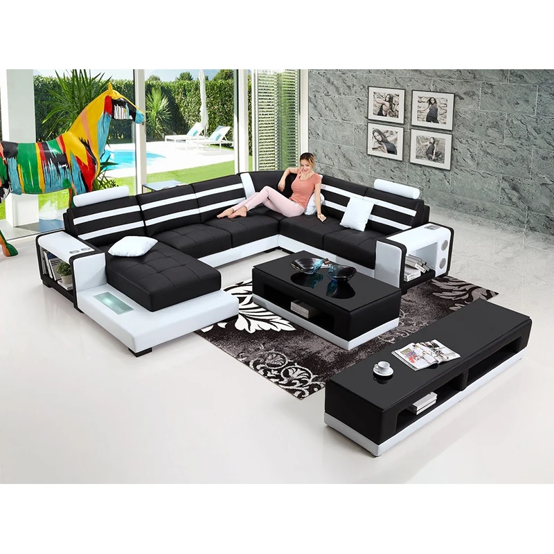 Modern Design L Shape Sectional Sofa Seat Living Room Combination Sofa Chaise Lounge Couch Canape Modular Sofa
