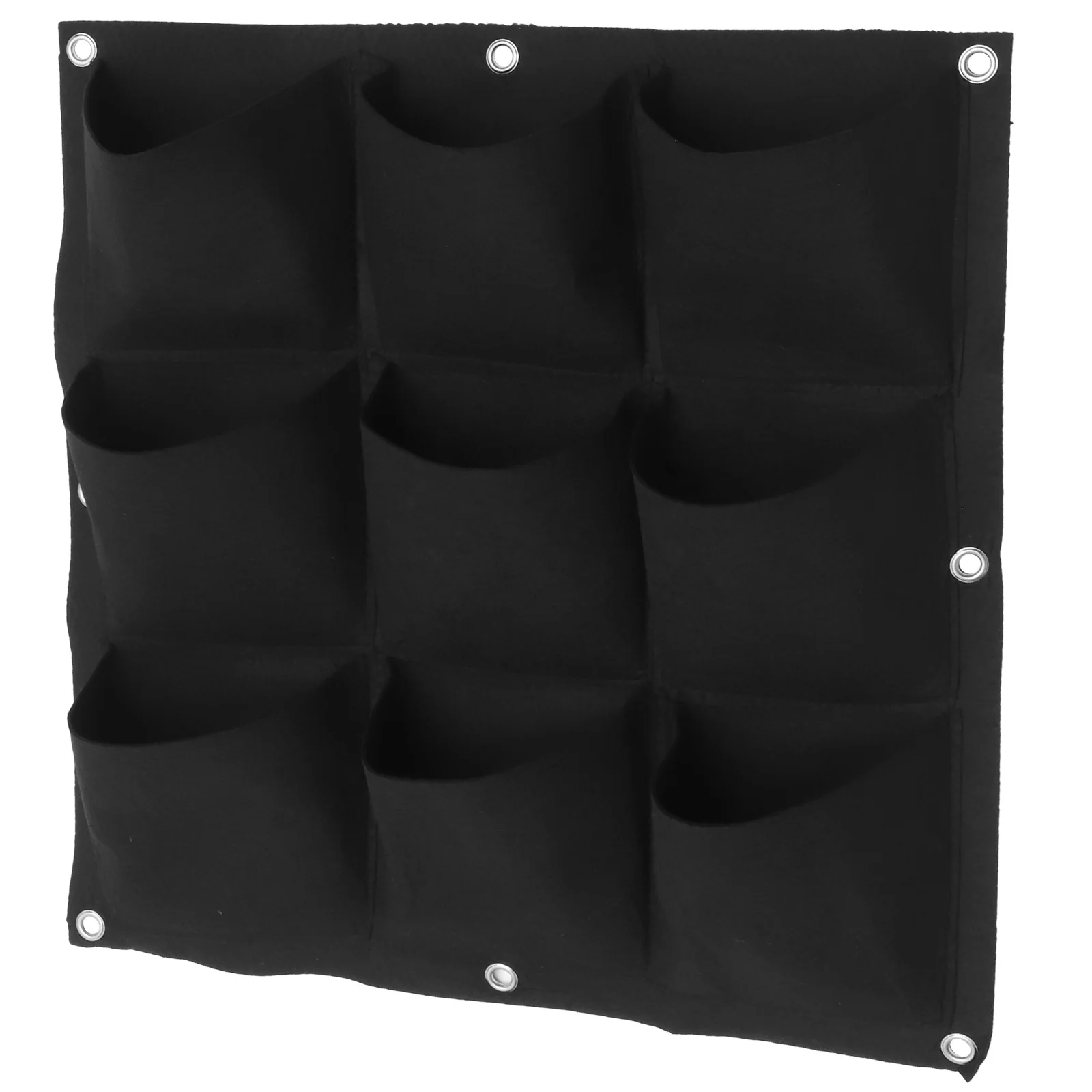 

Wall Hanging Black Felt Cloth Multi-pocket Pouch Eco-friendly Durable Waterproof Root Breathable Drainage