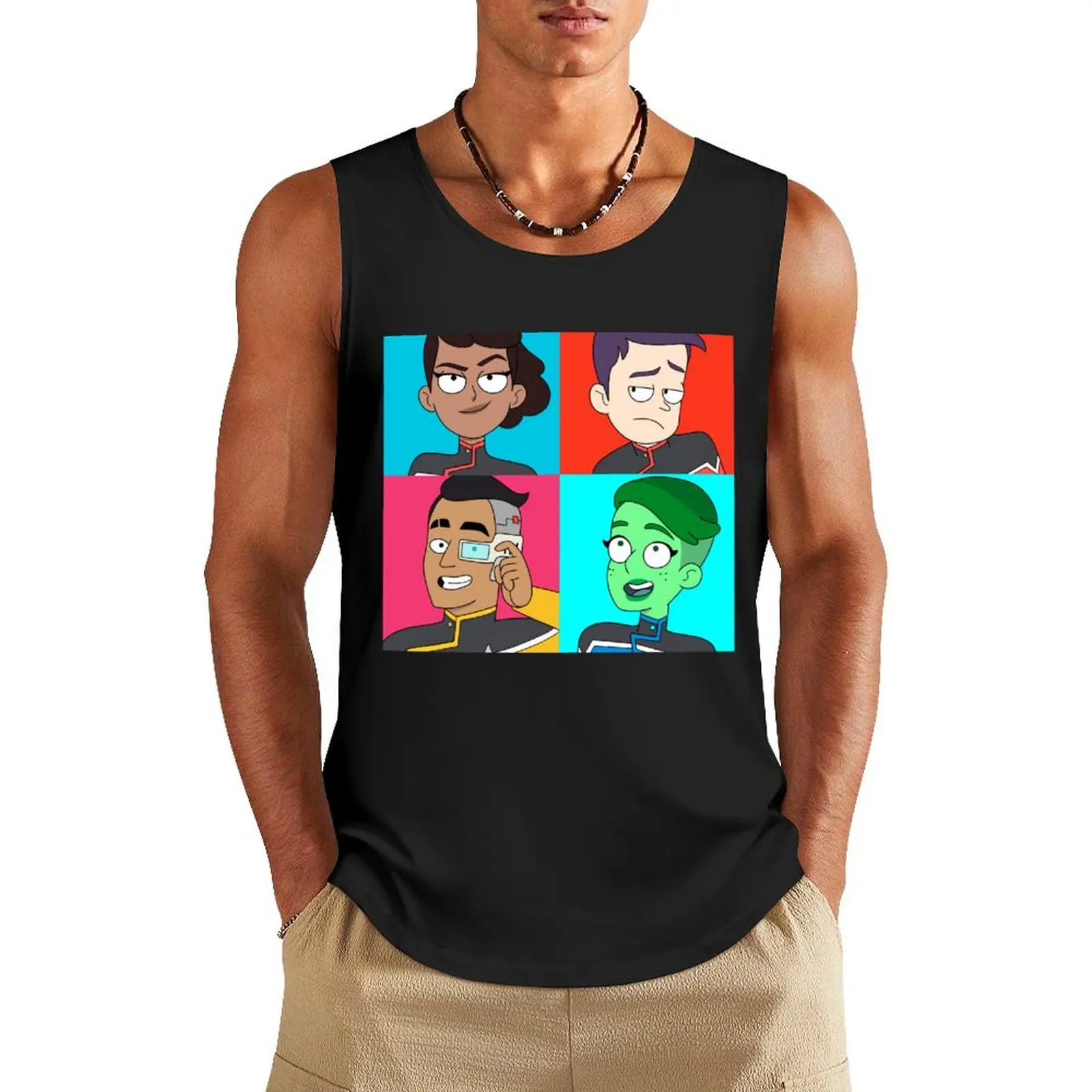 Lower Warhol Tank Top t-shirt Men's mens designer clothes bodybuilding men clothes clothing men