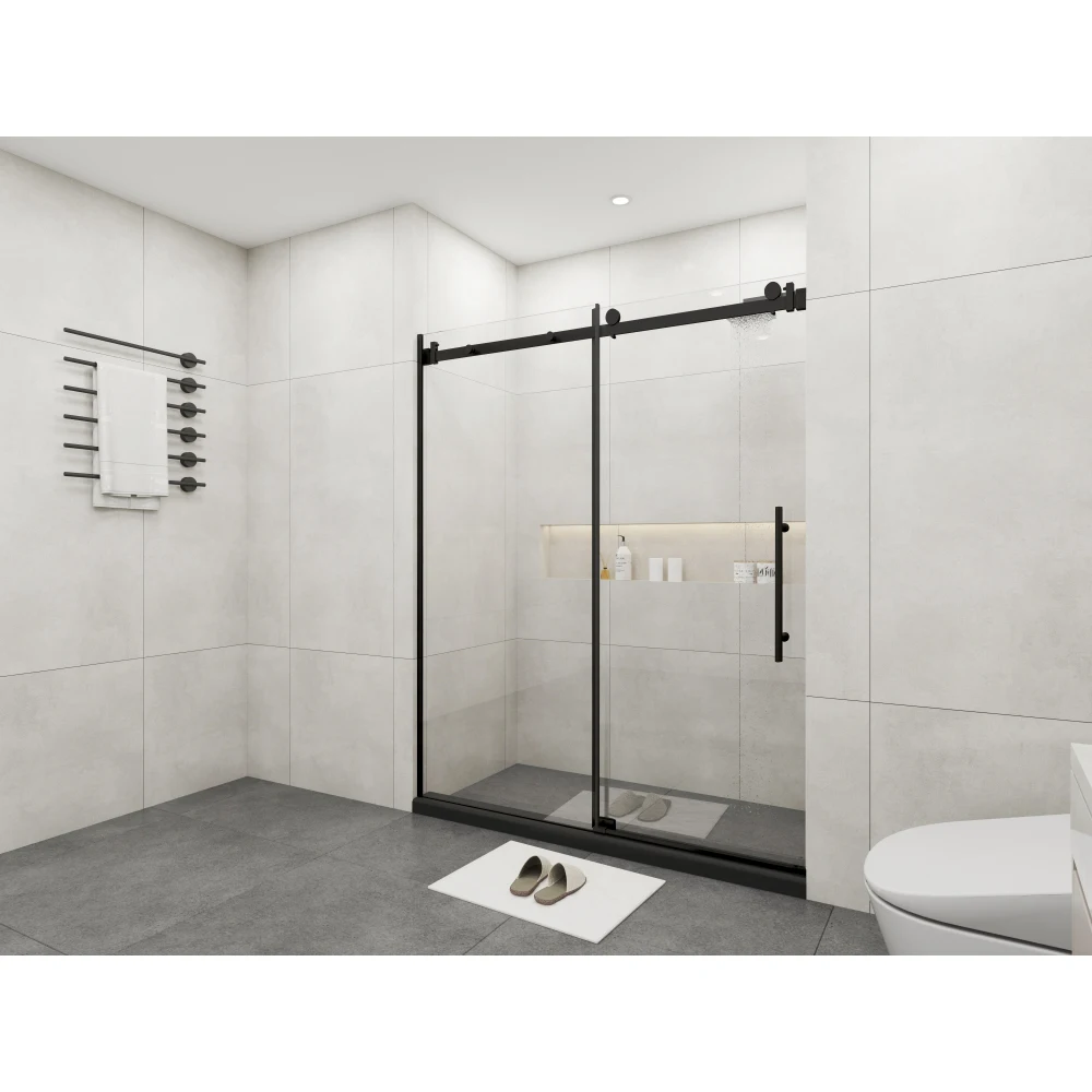 Frameless Sliding Glass Shower Doors 60