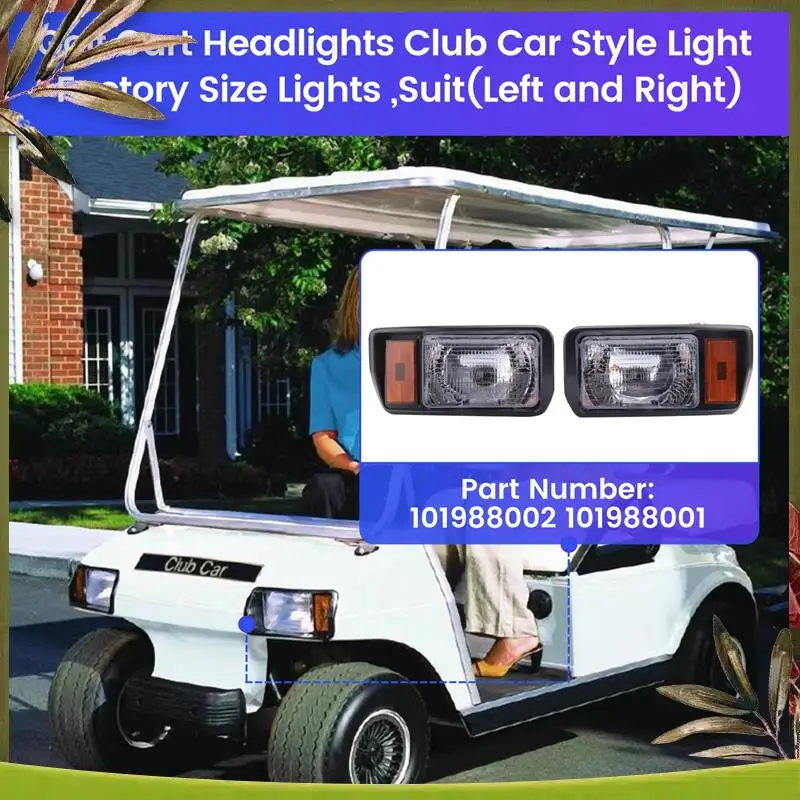 

Reliable-Golf Cart Headlights Club Car Style Light Factory Size Lights For DS,Right