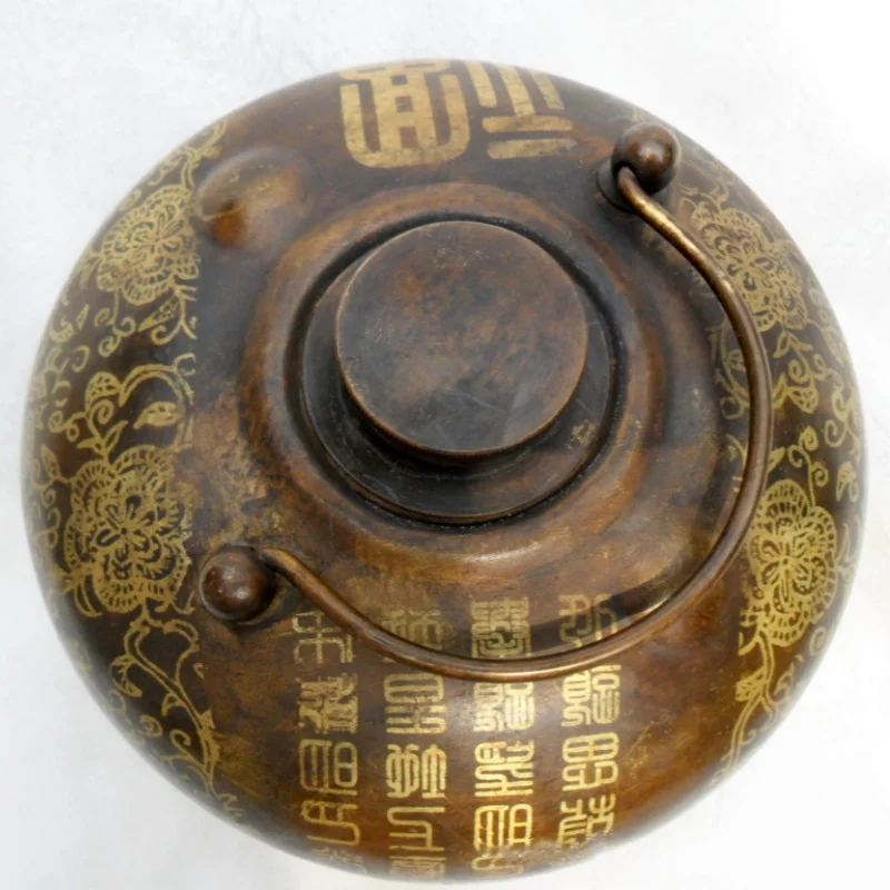 

Китайский старый медный горшок Изысканный гетры для рук Tang Pozi