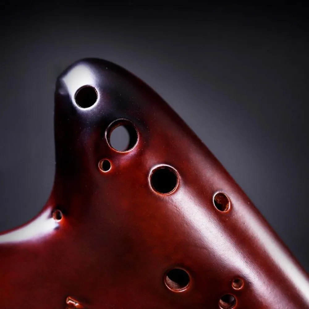 Ceramic Ocarinas 16 Holes Alto C Key AC Triple Ocarina Professional Musical Instruments Offers Ocarina of Time for Children Gift