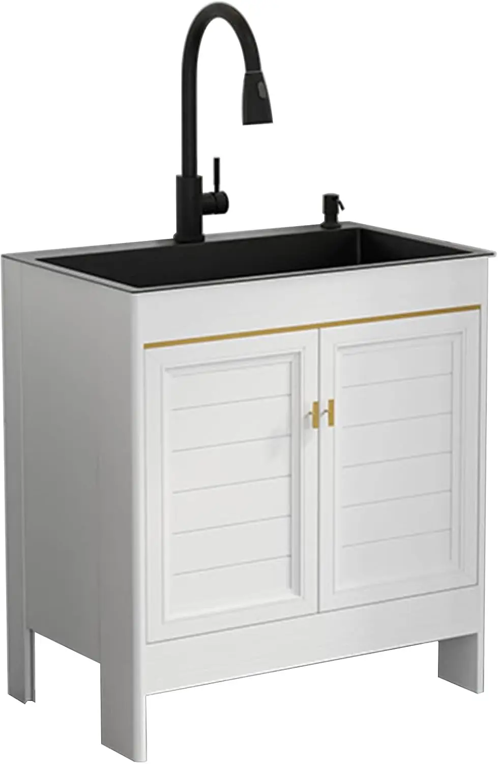 Utility Outdoor Sink,Kitchen Sink Cabinet,Bathroom Vanity With Stainless Steel Sink,Laundry Sink with Cabinet,Free Standing Sing