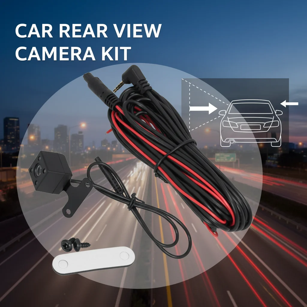 HD Car Rear View Camera 5 Pin Night Vision Waterproof 4 LED Reversing Auto Parking Video Camera for Car Accessories