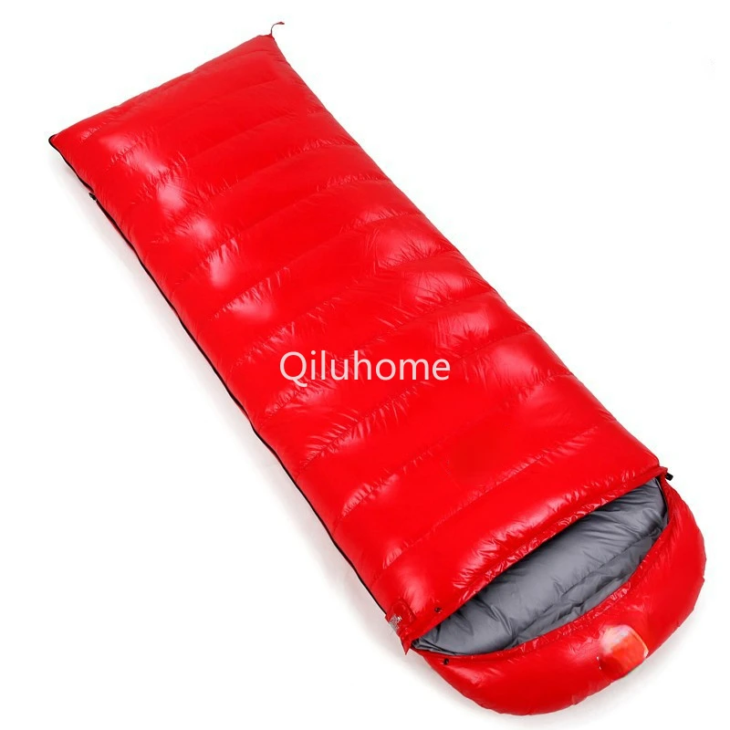 Envelope-Type Hooded down-Filled Sleeping Bag Adult Lunch Break Envelope Sleeping Bag Outdoor Camping Sleeping Bag