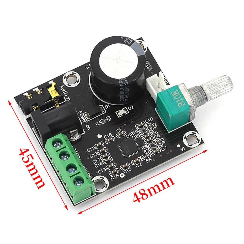 1/5/10Pcs PAM8610 High Power Class D Amplifier Wide Voltage Low Noise Stereo Speaker Upgrade Module