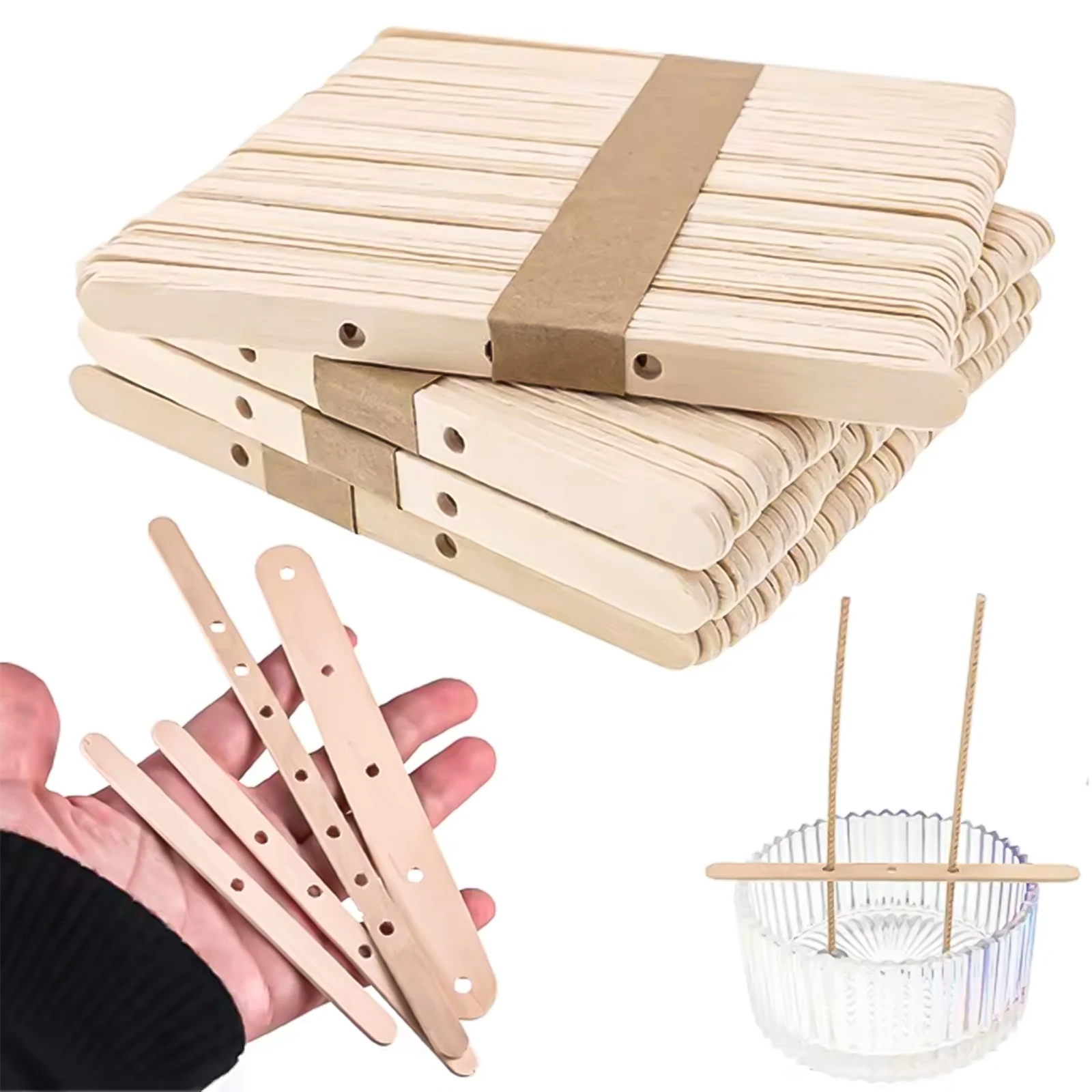 30 stücke Holz Wachs Kern Halter Soja Wachs Für Kerzen Aromatherapie Kerze, Der Werkzeug Kerze, Der Lieferungen Docht Zentrierung Gerät