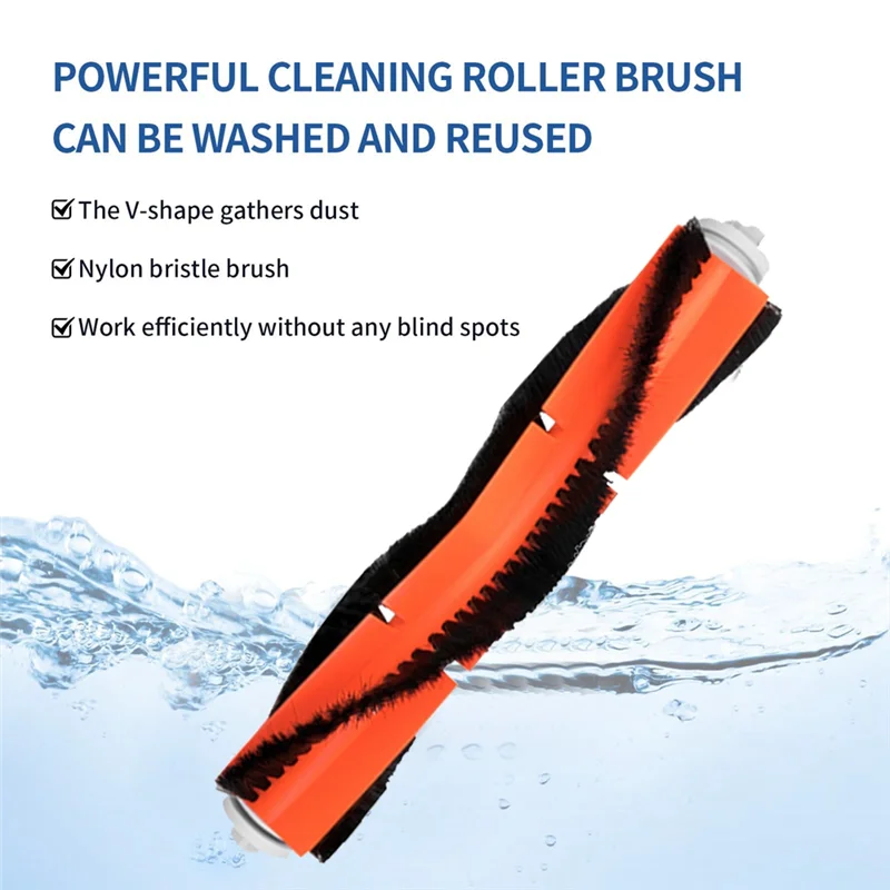 ABKR-26PCS kit de acessórios para xiaomi roborock s5 s6 puro s60 s65 s50 e25 e4 mijia 1s vácuo mop rolo escova lateral filtro