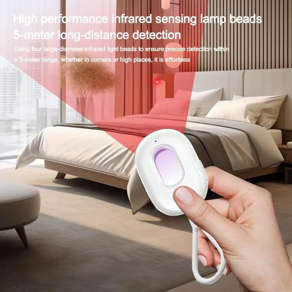 Intelligent Camera Detector Sound and Light Alarm Portable Anti-sneak Signal Detector Anti-Peeping Protection