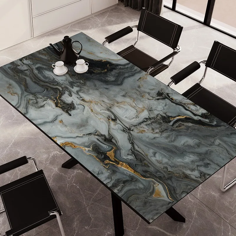 Creative art Dining Table Mats PVC Waterproof Oil-proof Anti-slip Soft Mat arbitrary crop Easy Clean Coffee Table TV Cabinet Mat