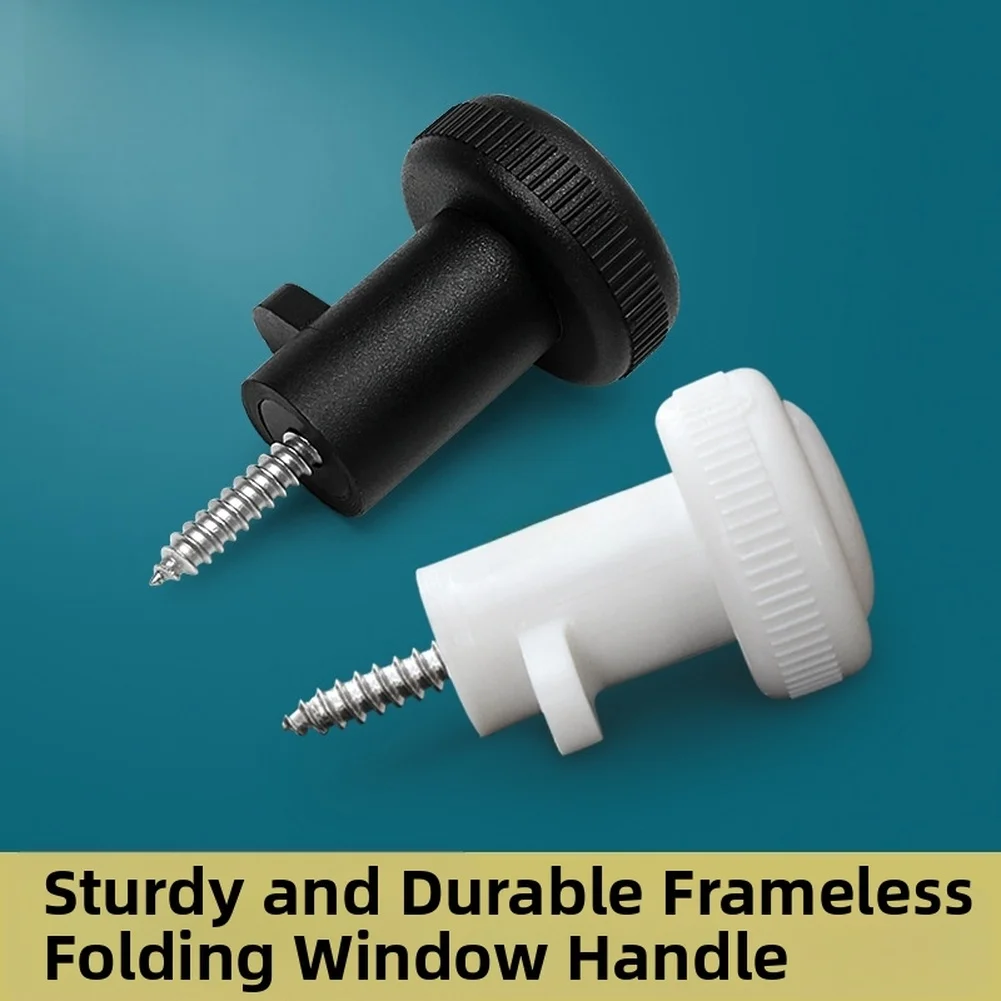 Frameless Balcony Sliding Glass Window Folding Handle Latch With Modern Knob Style And Nylon Fiber Construction